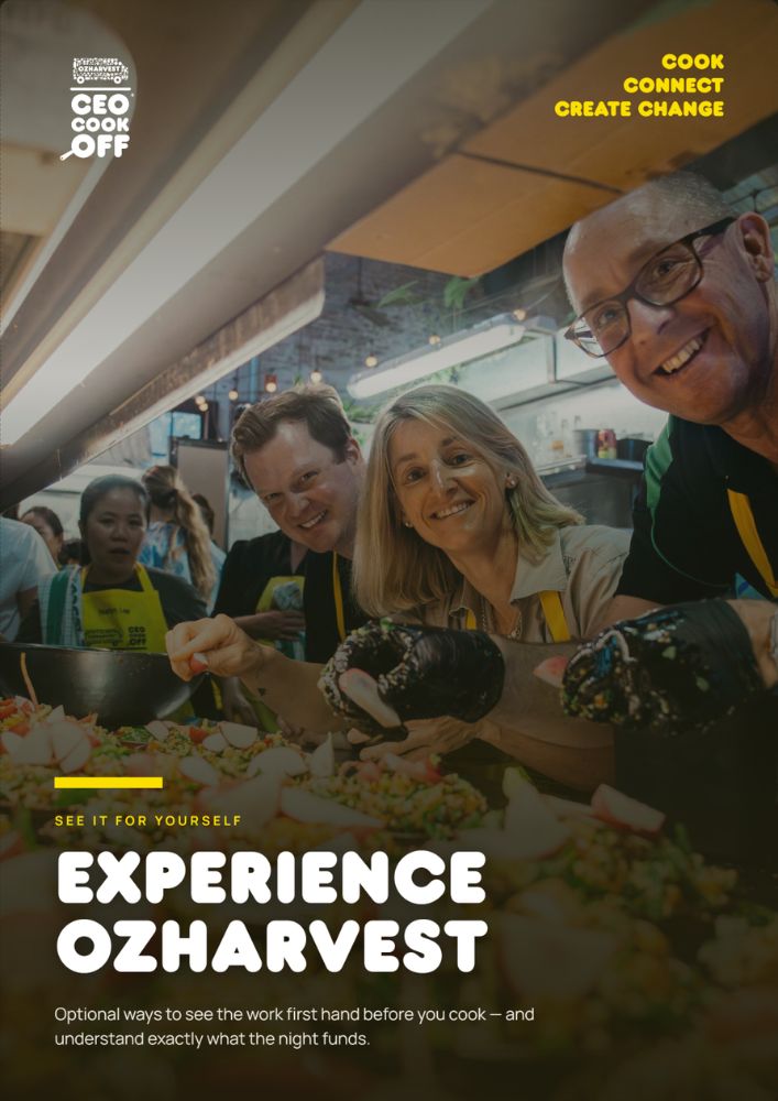 03. CEO Cookoff ToolKit<br>Experience OzHarvest
