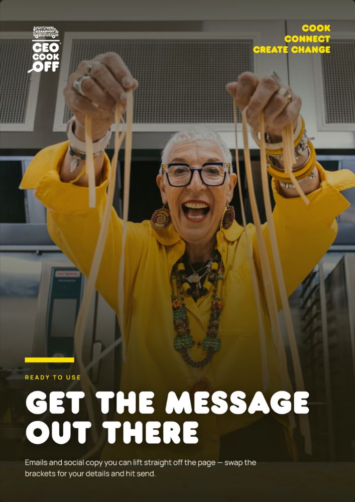 02. CEO Cookoff ToolKit<br>Get the message out there